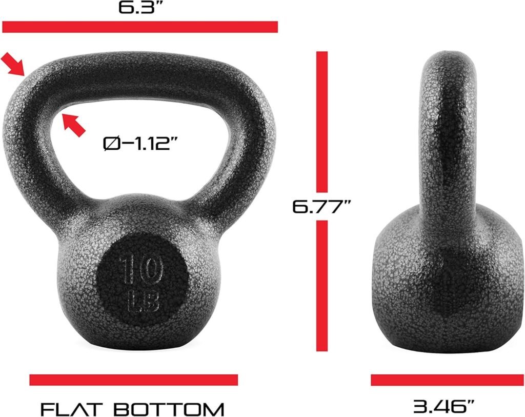 CAP Barbell Black Cast Iron Kettlebell Single or Set | 10-80 Lbs