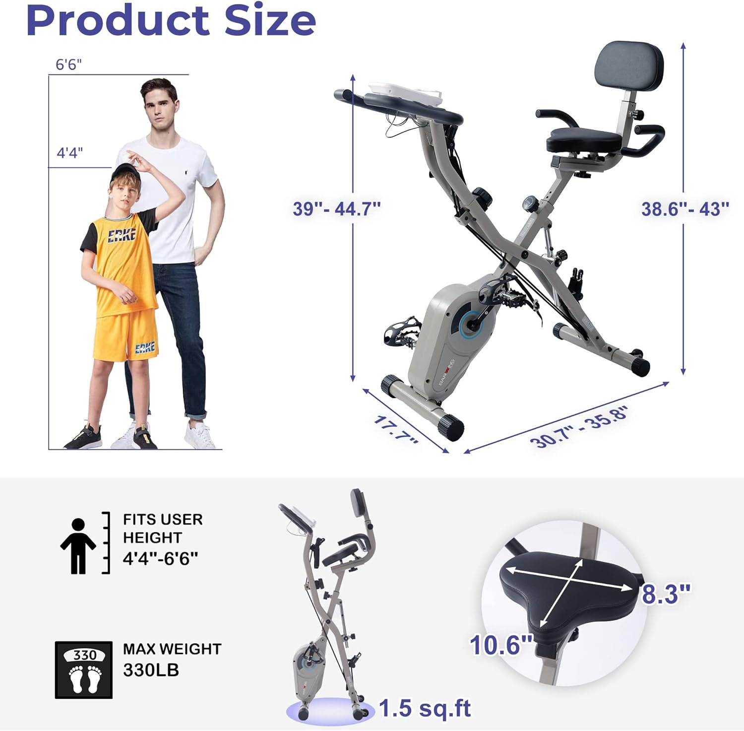 Exercise Bike 330LB Capacity Review