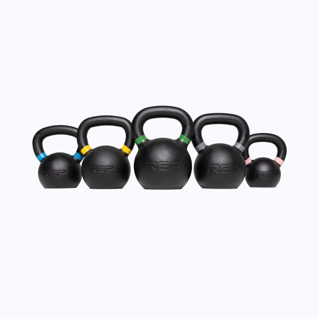 REP FITNESS Kettlebells for Strength and Conditioning, Fitness, and Cross-Training - LB and KG Markings