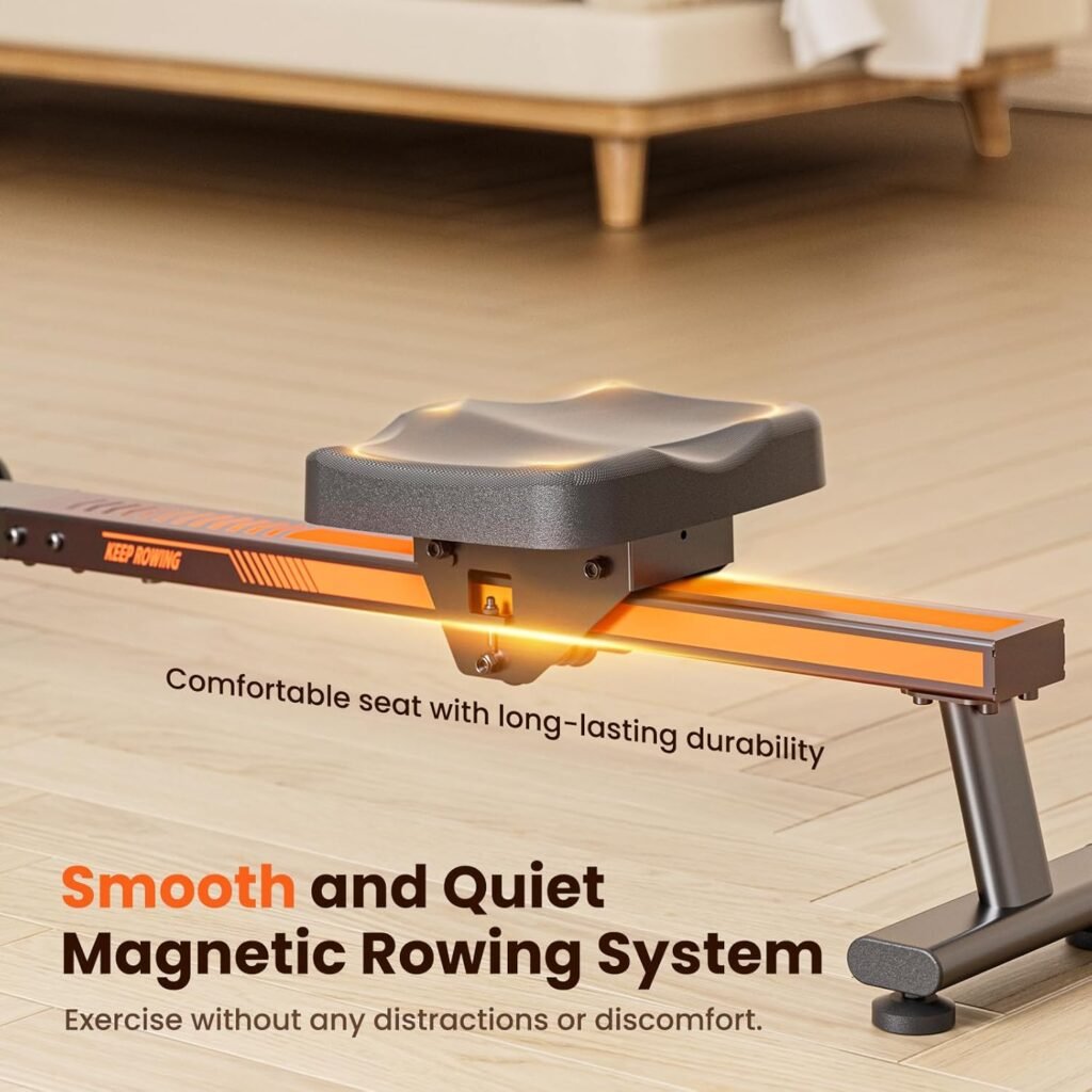 Rowing Machines for Home - Magnetic/Water Rowing Machine with Upgrade 16 Resistance Levels, Max 350 LB Weight Capacity, LCD Monitor and Comfortable Seat Cushion