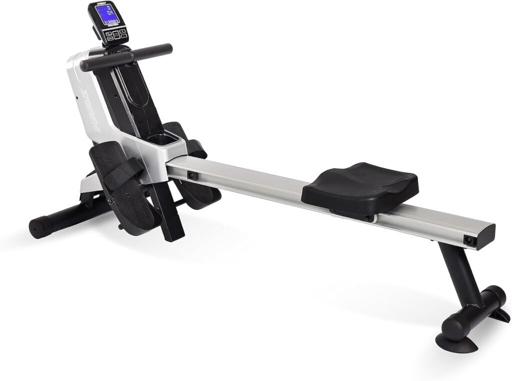 Stamina Magnetic Rower - Rower Machine with Smart Workout App - Rowing Machine with Magnetic Resistance for Home Gym Fitness - Up to 250 lbs Weight Capacity