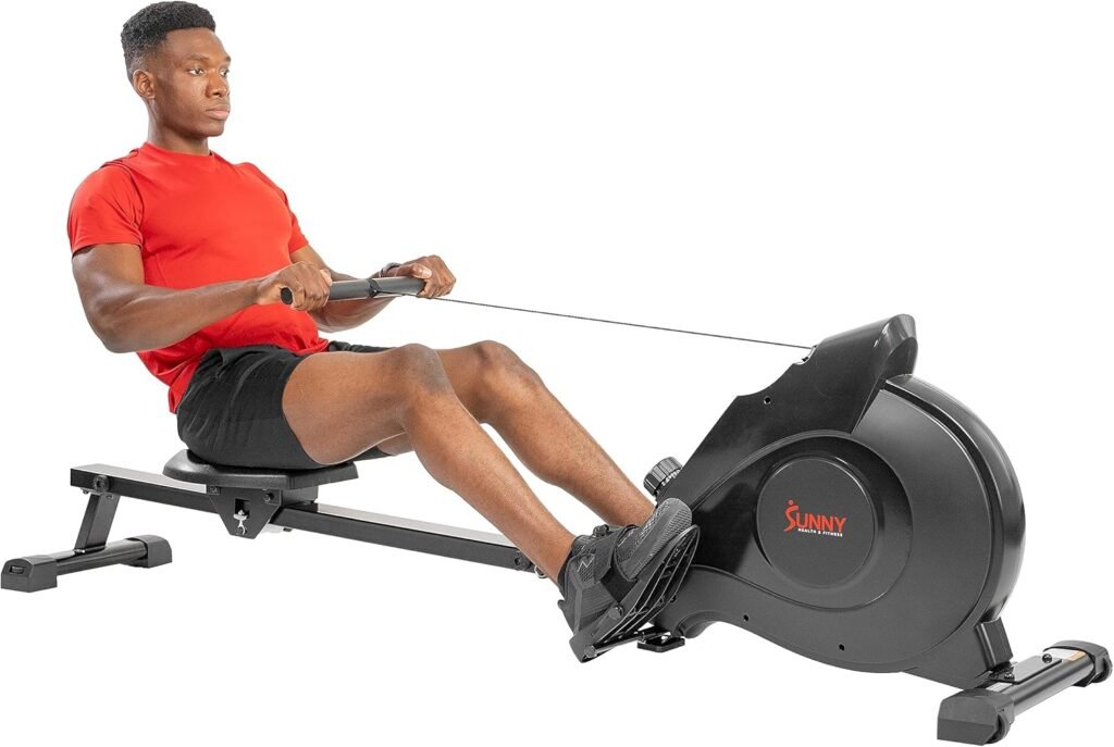 Sunny Health  Fitness SF-RW520083K Magnetic Rowing Machine - Black