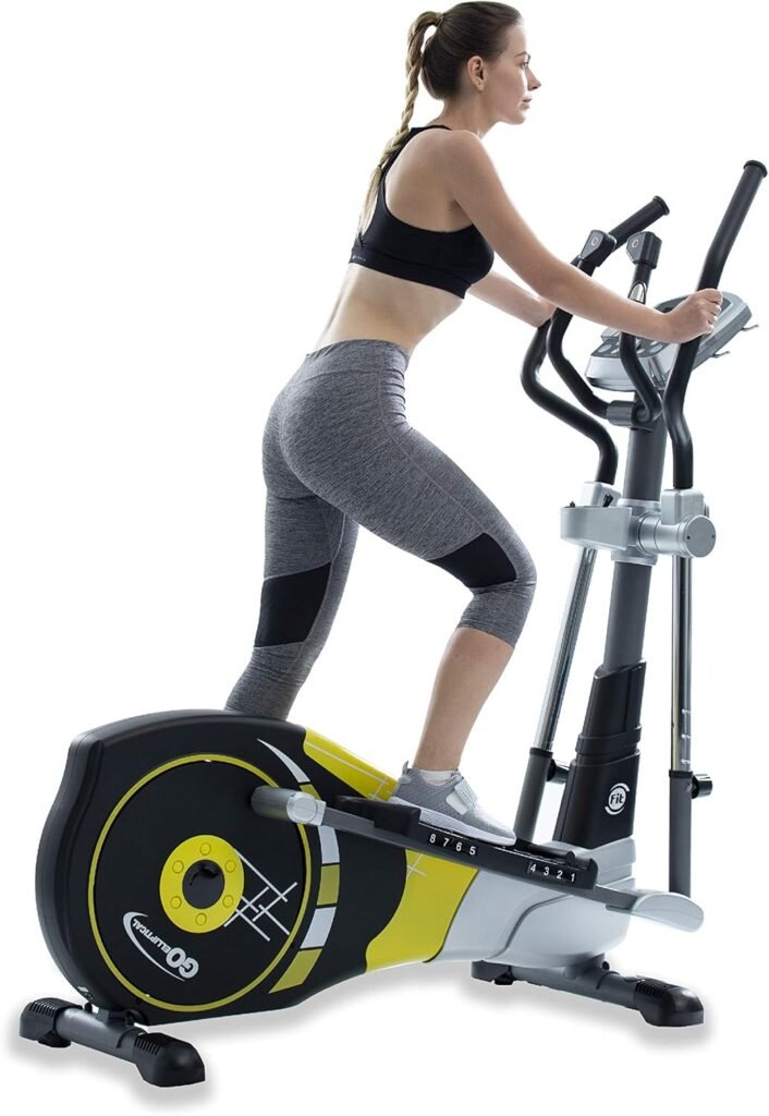 V-450X Standard Stride 18” Programmable Elliptical Exercise Cross Trainer with Adjustable Arms and Pedals and HRC Control Program for Cardio Fitness Strength Conditioning Workout